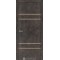 Лофт бетон / Бронзова вставка + алюмінієвий торець Дверне полотно ALP-04