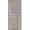 Лайт бетон / Алюмінієва вставка + алюмінієвий торець Дверне полотно ALP-07