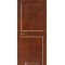 Сталь кортен / Бронзова вставка Дверне полотно ALP-07