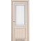 Дуб белений / Сатин белый + рисунок М3 Дверное полотно CL-02