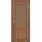 Дуб браш / Сатин бронза + рисунок М2 Дверное полотно CL-02