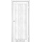 Белая лиственница / Стекло сатин белый Дверное полотно FL-03
