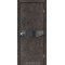 Лофт бетон / Графит зеркало Дверное полотно GLP-01