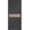 Super PET антрацит / CPL орех Дверное полотно GLP-01