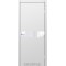 Super PET серый / Lacobel белый лак Дверное полотно GLP-01