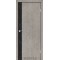 Лайт бетон / CPL черный Дверное полотно GLP-10