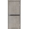 Лайт бетон / CPL черный Дверное полотно GLP-12