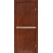 Сталь кортен / CPL орех Дверное полотно GLP-12