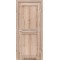Дуб тобакко / Скло сатин білий Дверне полотно ML-02