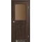 Дуб марсала / Скло сатин бронза Дверне полотно ML-03