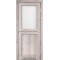 Дуб нордік / Скло сатин білий Дверне полотно ML-03