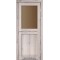 Дуб нордік / Скло сатин бронза Дверне полотно ML-03