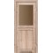 Дуб тобакко / Скло сатин бронза Дверне полотно ML-03