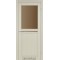 Дуб білений / Скло сатин бронза Дверне полотно ML-04