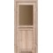 Дуб тобакко / Скло сатин бронза Дверне полотно ML-04