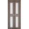 Дуб грей / Скло сатин білий Дверне полотно ML-08