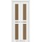Ясен білий / Скло сатин бронза Дверне полотно ML-08