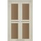 Дуб білений / Скло сатин бронза Дверне полотно ML-09