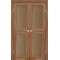 Дуб браш / Скло сатин бронза Дверне полотно ML-09