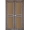 Дуб грей / Скло сатин бронза Дверне полотно ML-09