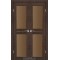 Дуб марсала / Скло сатин бронза Дверне полотно ML-09
