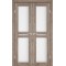 Еш-вайт / Скло сатин білий Дверне полотно ML-09