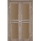 Еш-вайт / Скло сатин бронза Дверне полотно ML-09
