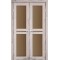 Дуб нордік / Скло сатин бронза Дверне полотно ML-09