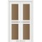 Ясен білий / Скло сатин бронза Дверне полотно ML-09