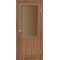 Дуб браш / Скло сатин бронза Дверне полотно PL-02