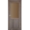 Дуб грей / Скло сатин бронза Дверне полотно PL-02