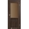 Дуб марсала / Скло сатин бронза Дверне полотно PL-02