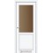 Білий перламутр / Скло сатин бронза Дверне полотно PL-02