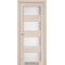 Дуб білений / Скло сатин білий Дверне полотно PM-03
