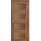 Дуб браш / Скло сатин бронза Дверне полотно PM-03