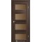 Дуб марсала / Скло сатин бронза Дверне полотно PM-03