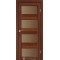 Горіх / Скло сатин бронза Дверне полотно PM-03