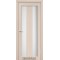 Дуб білений / Скло сатин білий Дверне полотно PM-04