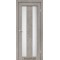 Лайт бетон / Скло сатин білий Дверне полотно PM-04