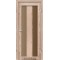 Дуб тобакко / Скло сатин бронза Дверне полотно PM-04