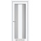 Білий перламутр / Скло сатин білий Дверне полотно PM-04