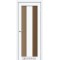 Білий перламутр / Скло сатин бронза Дверне полотно PM-04