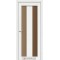 Ясен білий / Скло сатин бронза Дверне полотно PM-04
