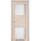 Дуб білений / Скло сатин білий Дверне полотно PM-05