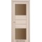 Дуб білений / Скло сатин бронза Дверне полотно PM-05