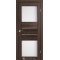 Дуб марсала / Скло сатин білий Дверне полотно PM-05