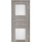 Лайт бетон / Скло сатин білий Дверне полотно PM-05