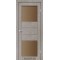 Лайт бетон / Скло сатин бронза Дверне полотно PM-05