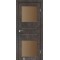 Лофт бетон / Скло сатин бронза Дверне полотно PM-05