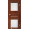 Сталь кортен / Скло сатин білий Дверне полотно PM-05